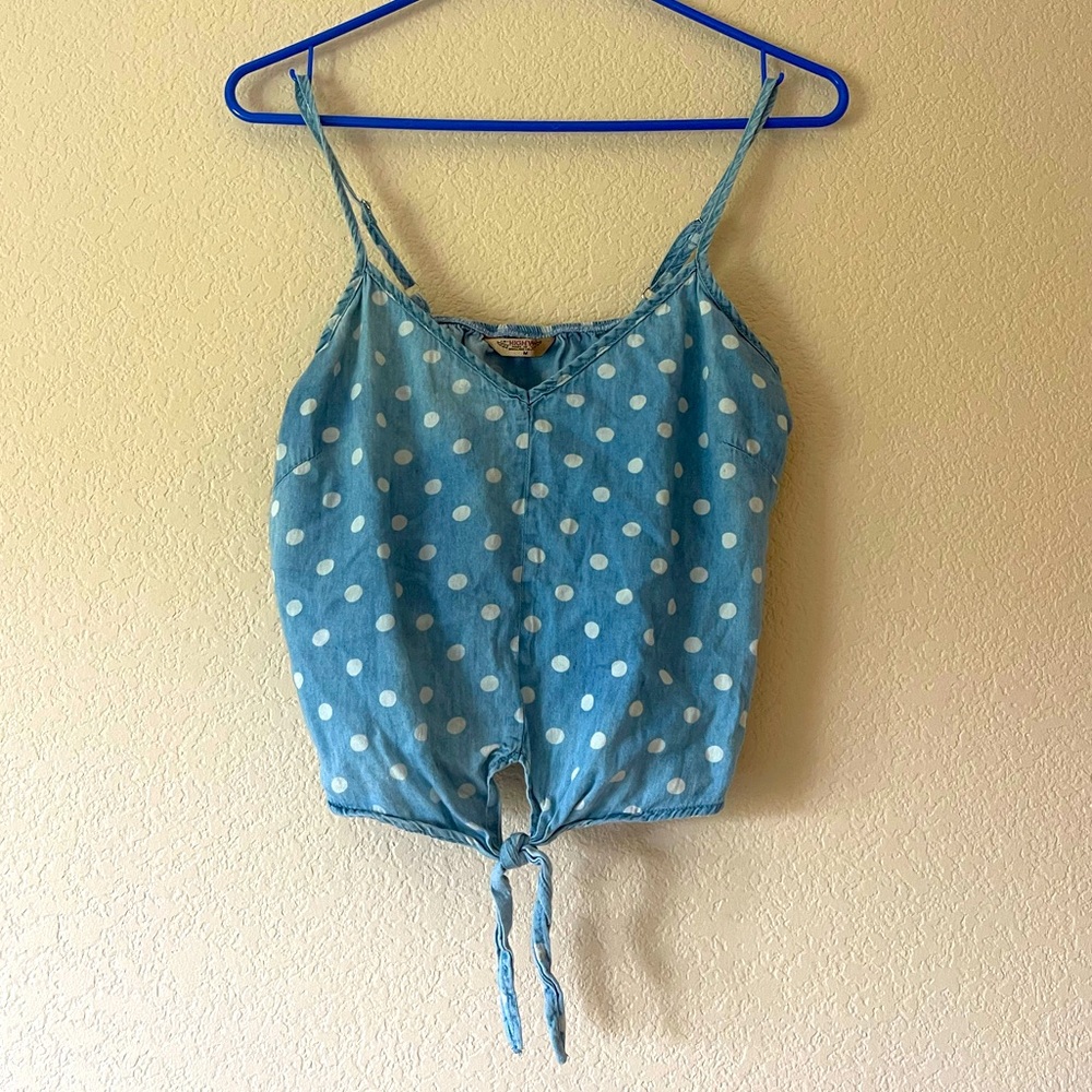 Super cute polka dot crop top